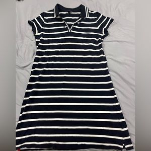 Black and White Collard Dress